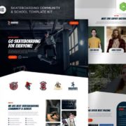 Skaters – Skateboarding Community & Club Elementor Template Kit