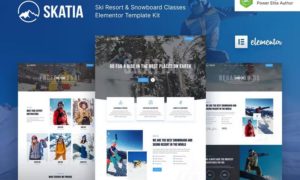 Skatia – Ski Resort & Snowboard Classes Elementor Template Kit