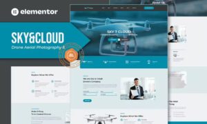 Sky&Cloud – Drone Aerial Photography & Videography Elementor Template Kit