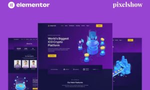 Smart ICO – Crypto Currency Elementor Pro Full Site Kit