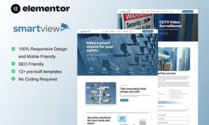 SmartView – CCTV & Security Elementor Template Kit