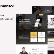 Soccia – Social Media Agency Elementor Template Kit