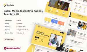 Socialy | Social Media Marketing Agency Elementor Template Kit