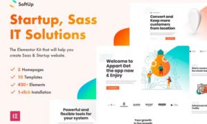 SoftUp – Saas & Startup Elementor Template Kit