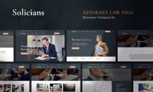 Solicians – Attorney Law Firm Elementor Template Kit