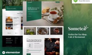 Sometea – Tea House Cafe & Restaurant Elementor Template Kit