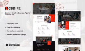 Sominx – Creative Business Agency Elementor Template Kit