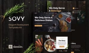 Sovy – Restaurant Elementor Template Kit