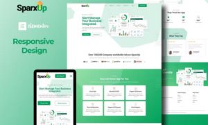 SparxUp – Saas & Startup Elementor Template Kit