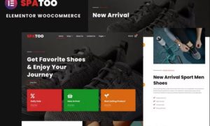 Spatoo – Modern Shoes eCommerce Elementor Template Kit