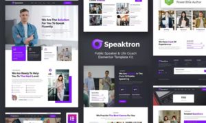 Speaktron – Public Speaker & Life Coach Elementor Template Kit