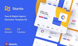 Startio – Saas & Digital Agency Elementor Template Kit