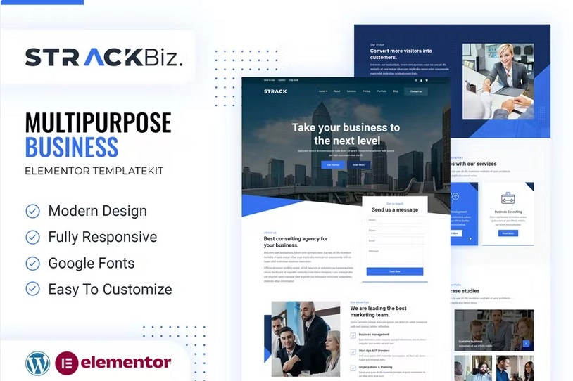 STRACK Biz | Elementor Template Kit