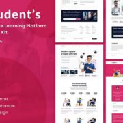 Student’s Online e-Course Elementor Template Kit