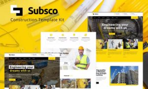 Subsco – Construction Elementor Template Kit