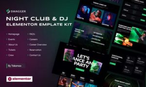 Swagger | Night Club & DJ Elementor Template Kit