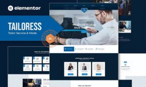 Tailoress – Tailor Service & Made Elementor Template Kit