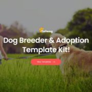 Tailwag – Dog Breeder & Adoption Elementor Template Kit