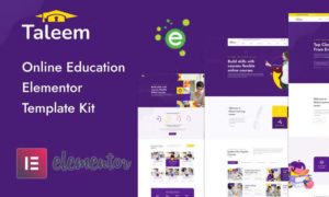 Taleem – Online Education Elementor Template Kit