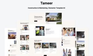 Tammer – Construction & Maintenance Elementor Template kit