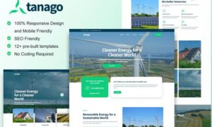 Tanago – Green Renewable Energy Elementor Template Kit