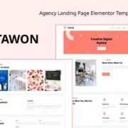 Tawon – Agency Landing Page Elementor Template Kit