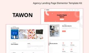 Tawon – Agency Landing Page Elementor Template Kit