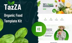 TazZA – Organic Food Elementor Template Kit