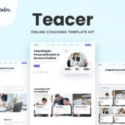 Teacer – Online Coaching Elementor Template Kit