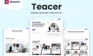 Teacer – Online Coaching Elementor Template Kit