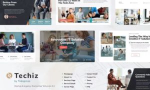 Techiz | IT Solutions & Services Company Elementor Template Kit