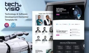 Techvisio Technology & Software Development Elementor Template Kit