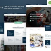 Textilery – Textile & Garment Industry Elementor Template Kit
