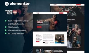 TigerFist – Martial Arts Elementor Template Kit