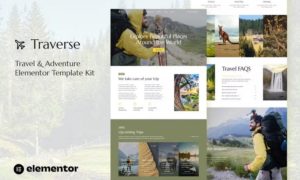 Traverse – Travel & Tour Agency Elementor Template Kit