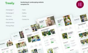 Treely | Landscape & Gardening Elementor Template Kit