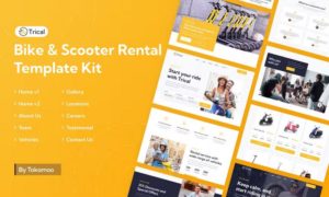 Trical | Bike & Scooter Rental Elementor Template Kit