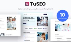 TuSEO – Digital Marketing Agency Elementor Template Kit