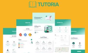 Tutoria – Education & Online Courses Elementor Template Kit