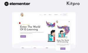 Tutturu E-Learning Service Elementor Template Kit