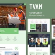 Tvam – Construction Elementor Template Kit