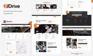 Udrive – Driving School Elementor Template Kit