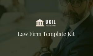 Ukil – Law Firm Template Kit