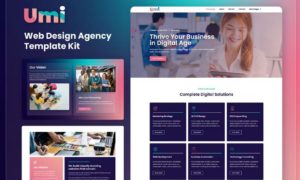 Umi – Web Design Agency Elementor Template Kit