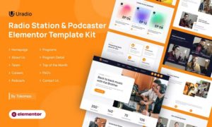 Uradio | Radio Station & Podcaster Elementor Template Kit