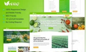 Vano – Organic Food & Agriculture Elementor Template Kit