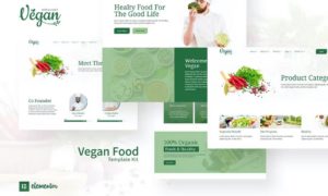 Vegan Restaurant Elementor Template Kit