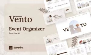 Vento – Event Organizer Elementor Template Kit