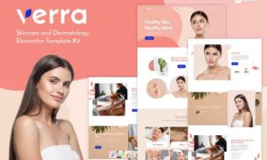 Verra – Skincare & Dermatology Elementor Template Kit