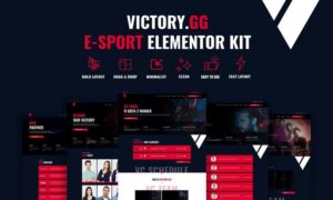 Victory – Esports & Gaming Elementor Template Kit